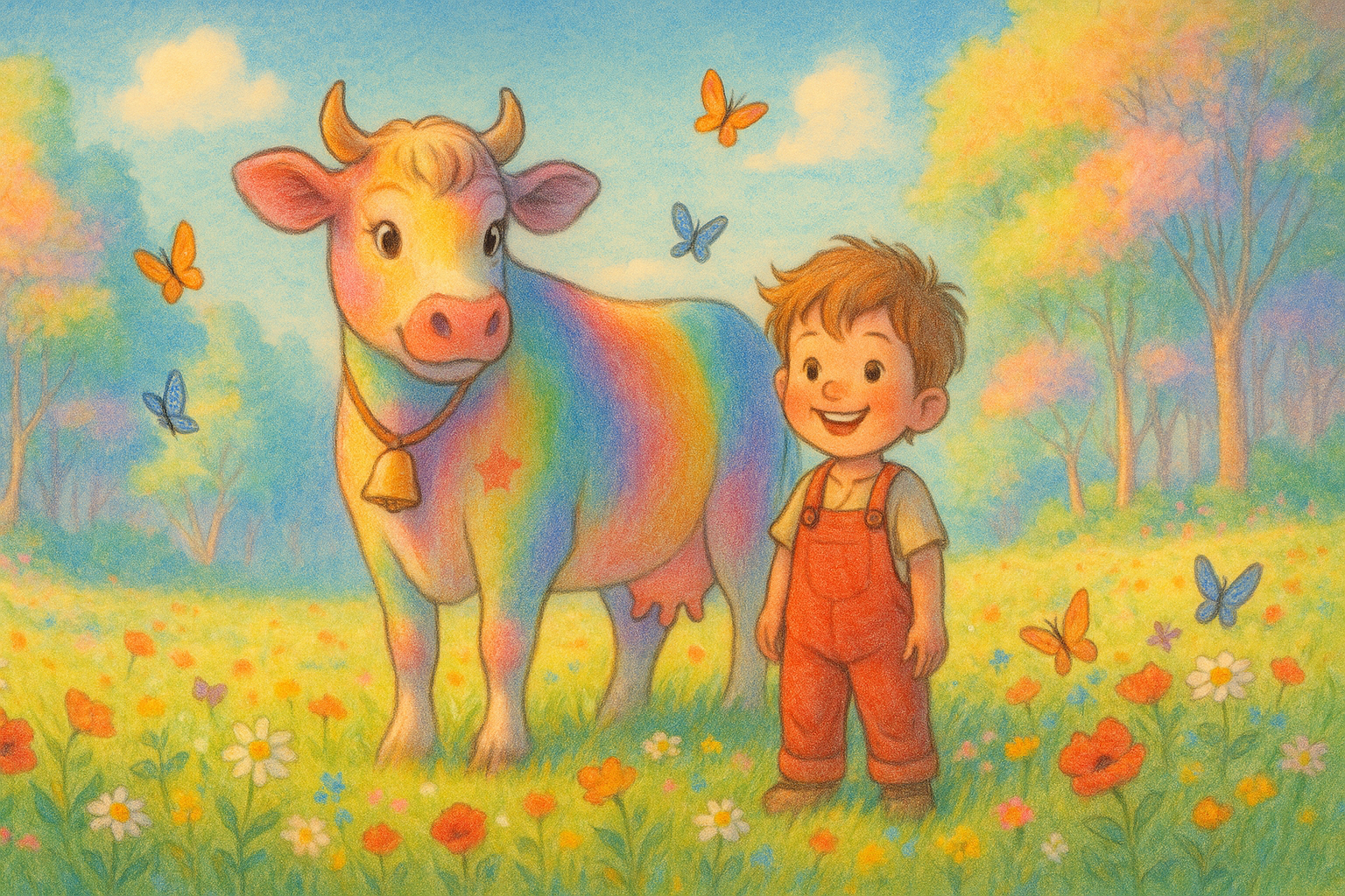 Robert und die bunte Kuh Lillifee - Gute Nacht Geschichte