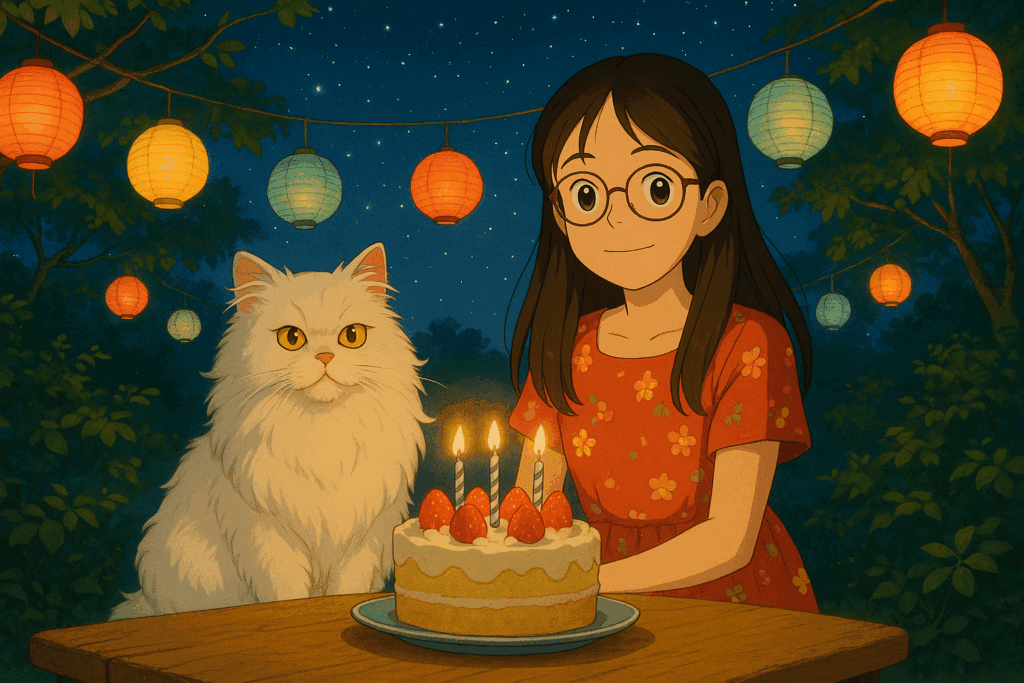 Steffy und Bobo feiern Geburtstag - bild zur gute nacht geschichte