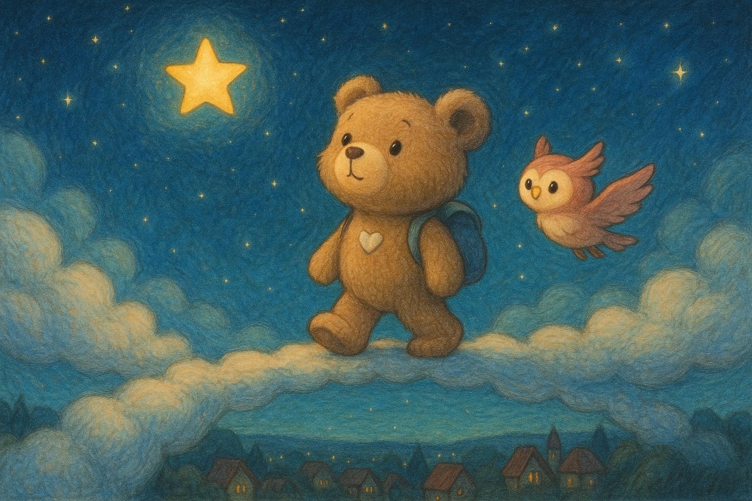 Balter, der Teddybär und der verlorene Stern - Gute Nacht Geschichte